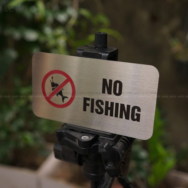 Bảng inox no fishing (cấm câu cá) LEVU IN12 - Hình ảnh 10