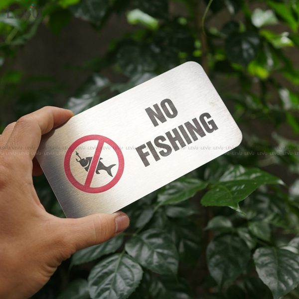 Bảng inox no fishing (cấm câu cá) LEVU IN12 - Hình ảnh 9