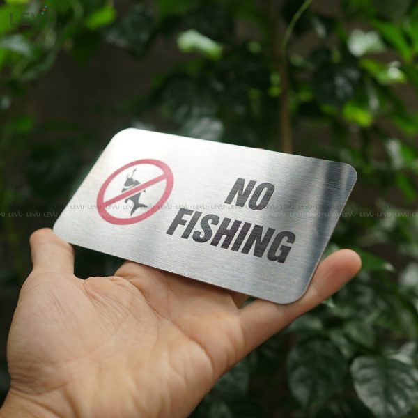 Bảng inox no fishing (cấm câu cá) LEVU IN12 - Hình ảnh 6