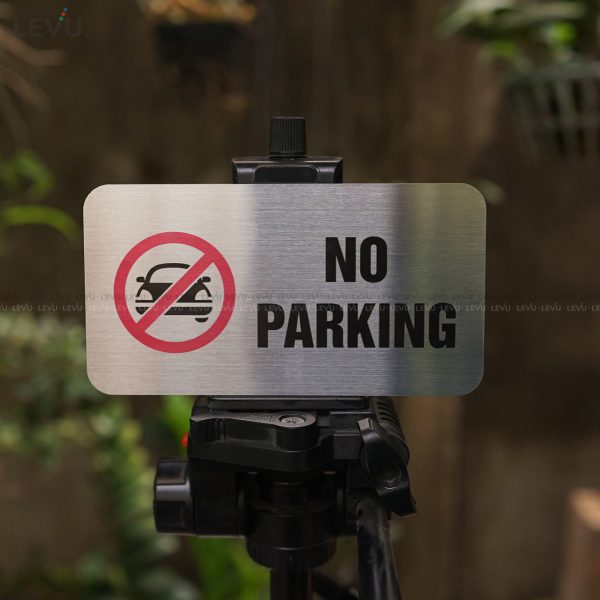 Bảng inox no parking (cấm đậu xe) LEVU IN06 - Hình ảnh 10