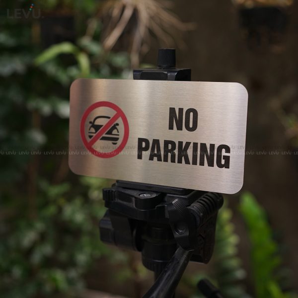 Bảng inox no parking (cấm đậu xe) LEVU IN06 - Hình ảnh 9