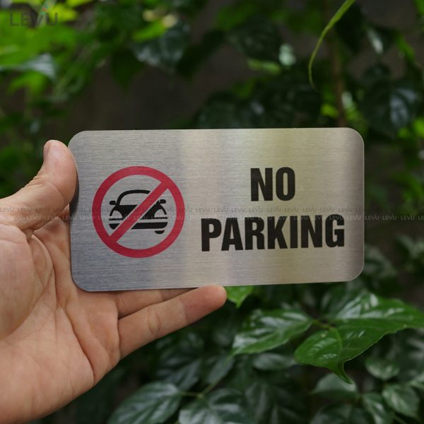 Bảng inox no parking (cấm đậu xe) LEVU IN06 - Hình ảnh 8