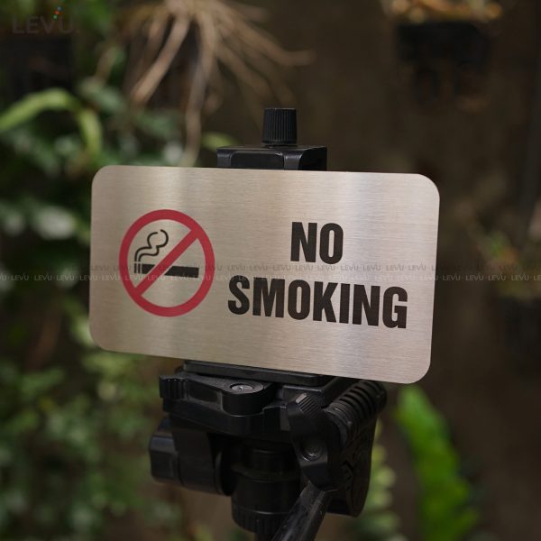 Bảng inox no smoking (cấm hút thuốc) LEVU IN05 - Hình ảnh 7