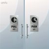 Bảng inox pull (kéo) push (đẩy) LEVU INP13 dán cửa