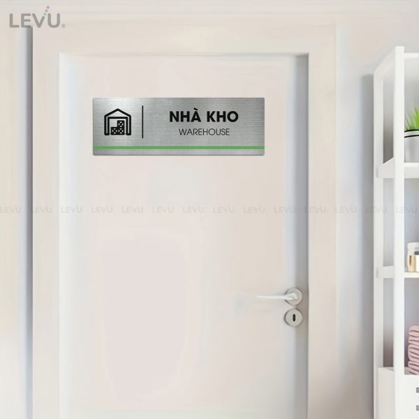 Bảng inox tên nhà kho LEVU INB04 warehouse - Hình ảnh 2