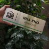 Bảng inox tên nhà kho LEVU INB04 warehouse