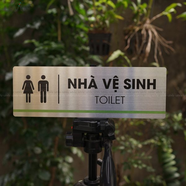 Bảng inox tên nhà vệ sinh LEVU INB05 toilet - Hình ảnh 10