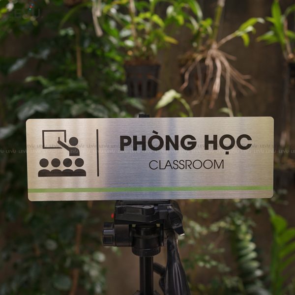 Bảng inox tên phòng học LEVU INB10 classroom - Hình ảnh 9