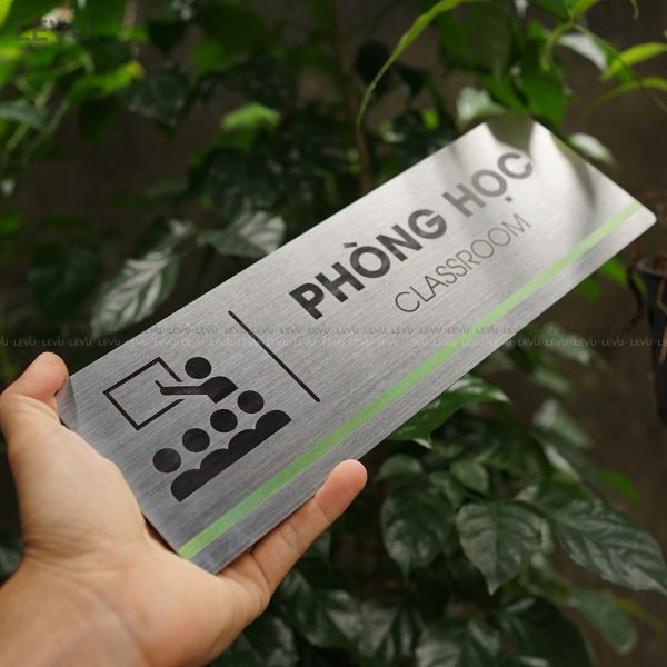 Bảng inox tên phòng học LEVU INB10 classroom - Hình ảnh 6