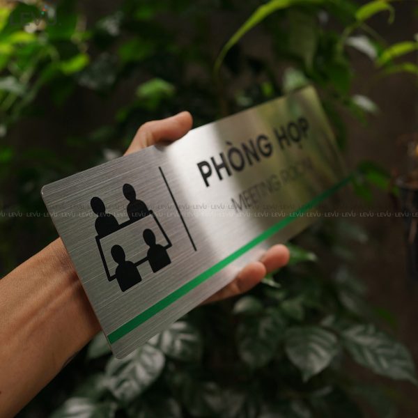 Bảng inox tên phòng họp LEVU INB12 meeting room - Hình ảnh 4