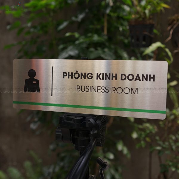 Bảng inox tên phòng kinh doanh LEVU INB14 business room - Hình ảnh 10