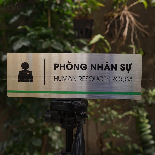 Bảng inox tên phòng nhân sự LEVU INB19 human resouces room - Hình ảnh 9