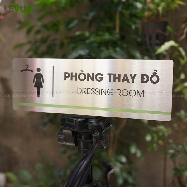 Bảng inox tên phòng thay đồ LEVU INB22 dressing room - Hình ảnh 10