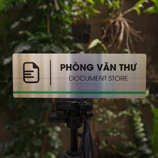 Bảng inox tên phòng văn thư LEVU INB23 document store - Hình ảnh 9