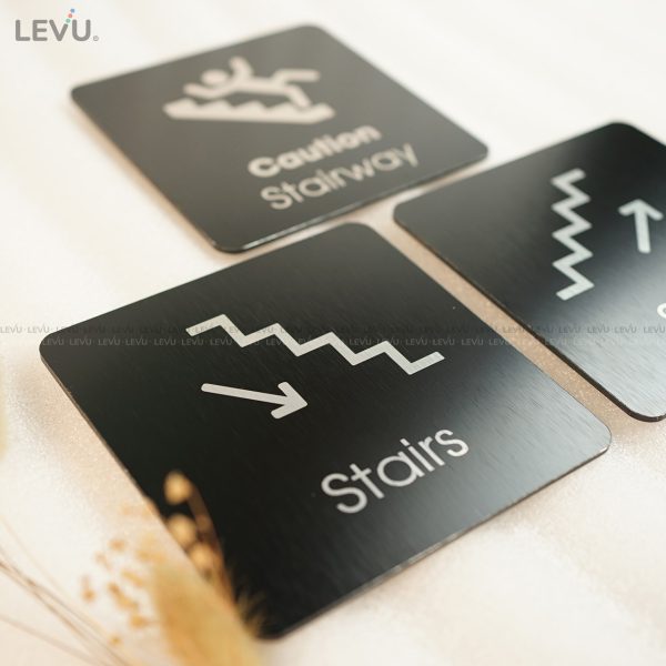 Bảng chỉ dẫn cầu thang "stairs" alu đen LEVU ALD-BG52 - Hình ảnh 12