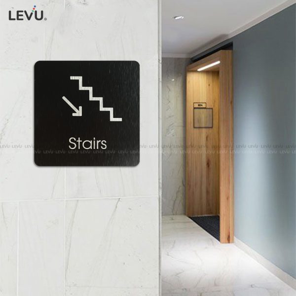 Bảng chỉ dẫn cầu thang "stairs" alu đen LEVU ALD-BG52 - Hình ảnh 8