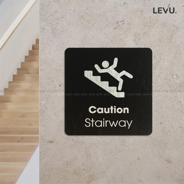 Bảng chỉ dẫn cầu thang "stairs" alu đen LEVU ALD-BG52 - Hình ảnh 3
