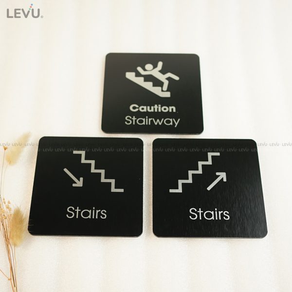 Bảng chỉ dẫn cầu thang "stairs" alu đen LEVU ALD-BG52 - Hình ảnh 13