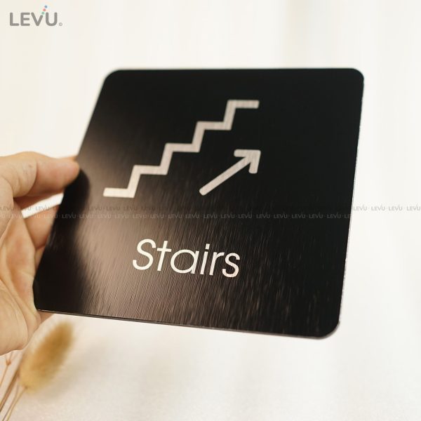 Bảng chỉ dẫn cầu thang "stairs" alu đen LEVU ALD-BG52 - Hình ảnh 7