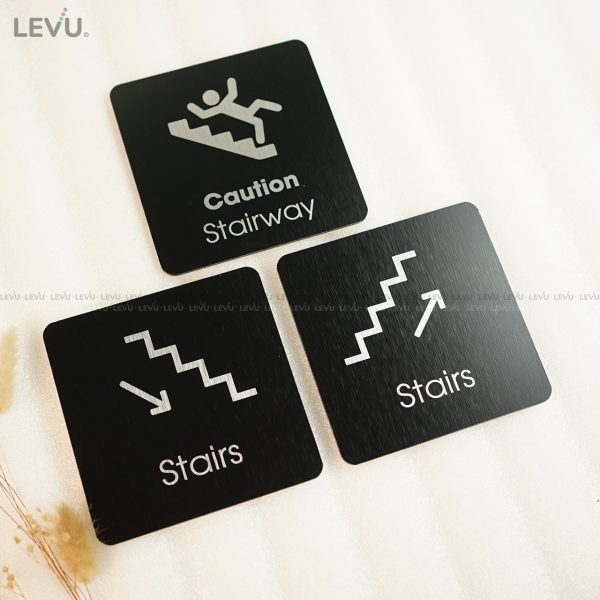 Bảng chỉ dẫn cầu thang "stairs" alu đen LEVU ALD-BG52 - Hình ảnh 14