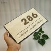 Bảng gỗ số nhà làm theo yêu cầu mẫu BGSN02