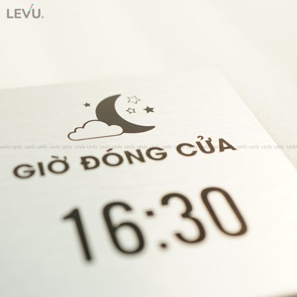 Bảng hiệu giờ đóng mở cửa alu bạc LEVU ALB-BG66 - Hình ảnh 11