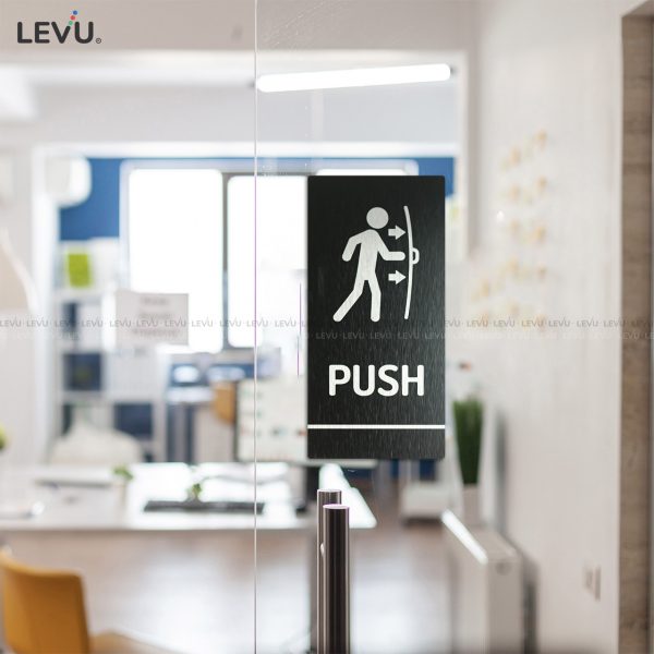 Bảng hiệu trang trí cửa pull push alu đen LEVU ALD-BG59 - Hình ảnh 14