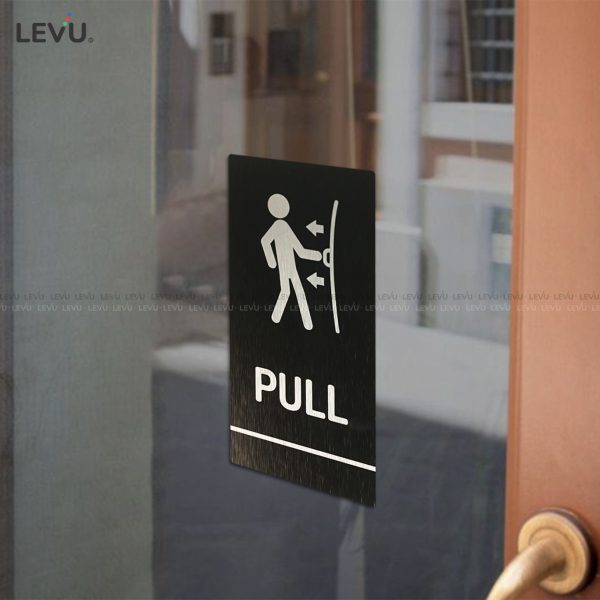 Bảng hiệu trang trí cửa pull push alu đen LEVU ALD-BG59 - Hình ảnh 13