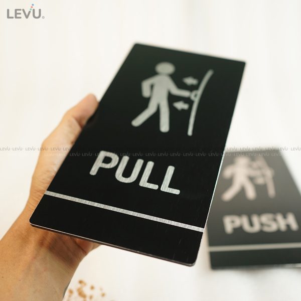 Bảng hiệu trang trí cửa pull push alu đen LEVU ALD-BG59 - Hình ảnh 10