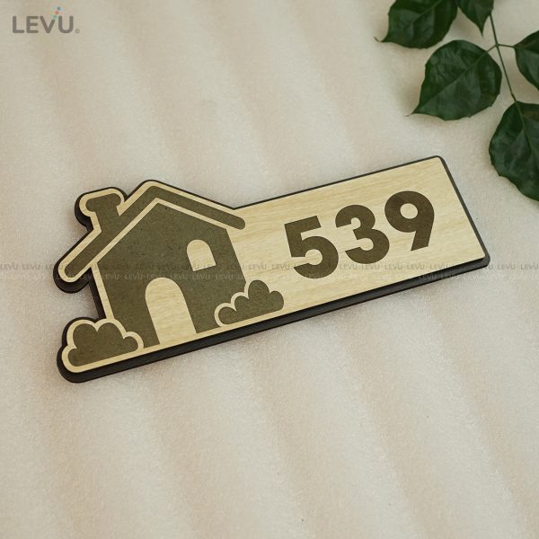 Bảng số nhà bằng gỗ decor sáng tạo mẫu BGSN04 - Hình ảnh 8