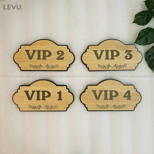 Bảng số phòng Vip bằng gỗ cao cấp kiểu cổ điển BGSP04 - Hình ảnh 5