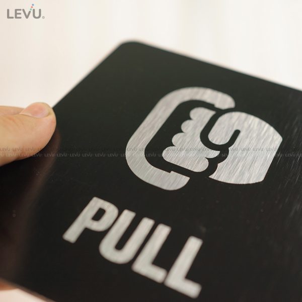 Bộ bảng Pull Push alu đen cao cấp dán cửa LEVU ALD-BG55 - Hình ảnh 13
