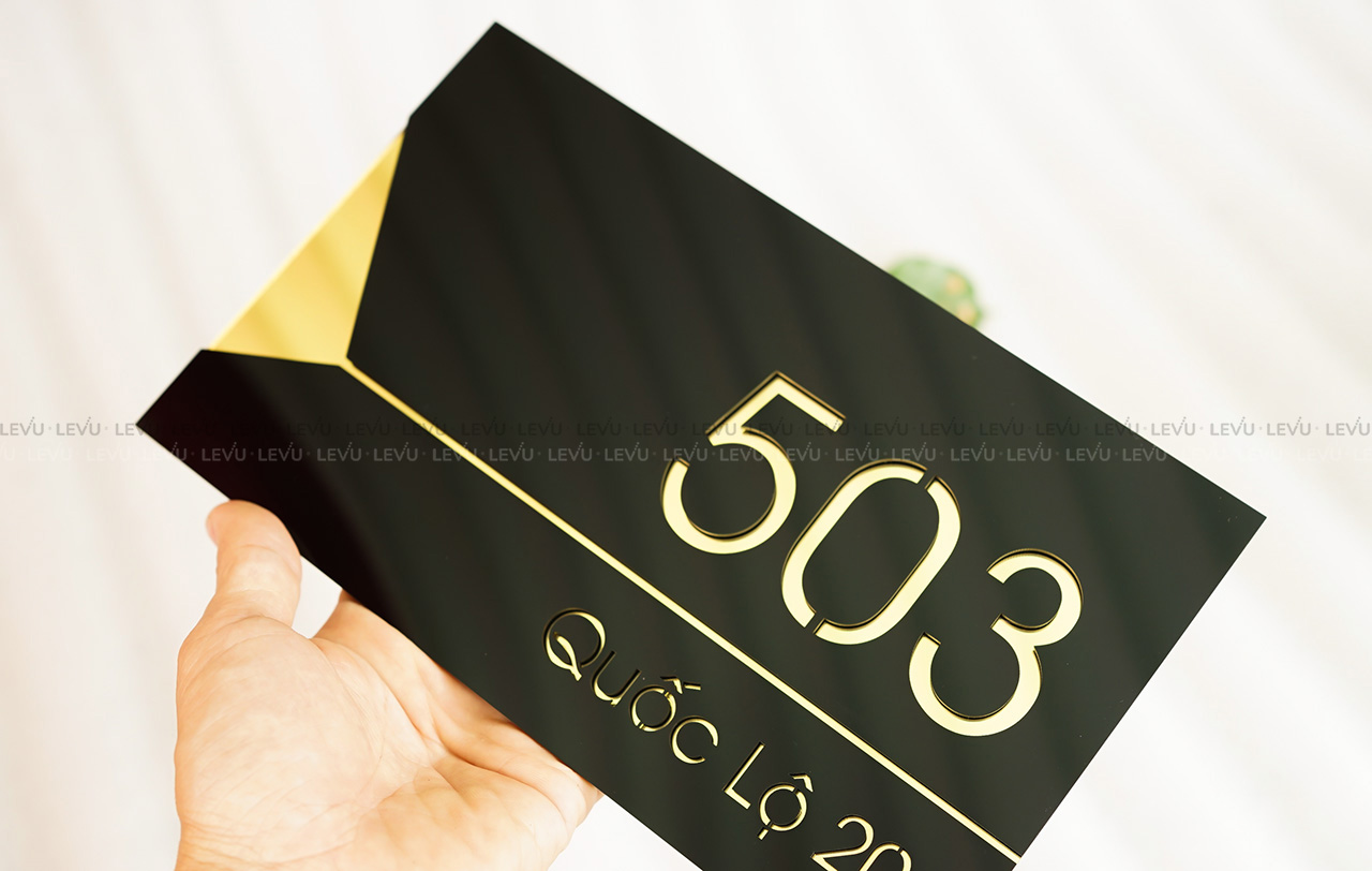 Top 4 mẫu bảng số nhà mica đẹp sang trọng tại Levushop