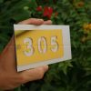 Bảng số phòng nhà nghỉ alu bạc xước mặt mica gương đồng LEVU BGSP08