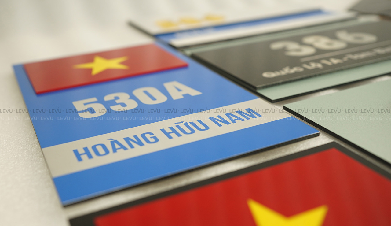 Biển số nhà alu nội dung in uv