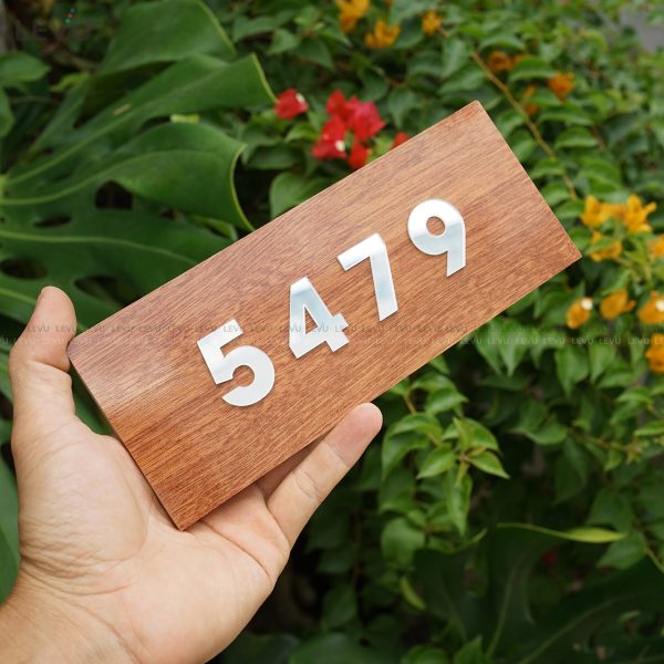 Biển số phòng bằng gỗ chữ nổi mica thủy cao cấp sang trọng BGSP11 - Hình ảnh 2