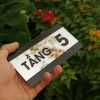 Biển số tầng alu đen chữ mica dán tường chỉ dẫn số tầng LEVU BGST08