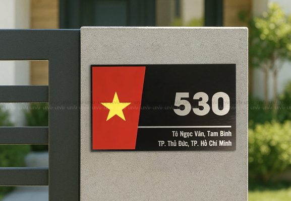Một số kích thước biển số nhà theo phong thủy phù hợp
