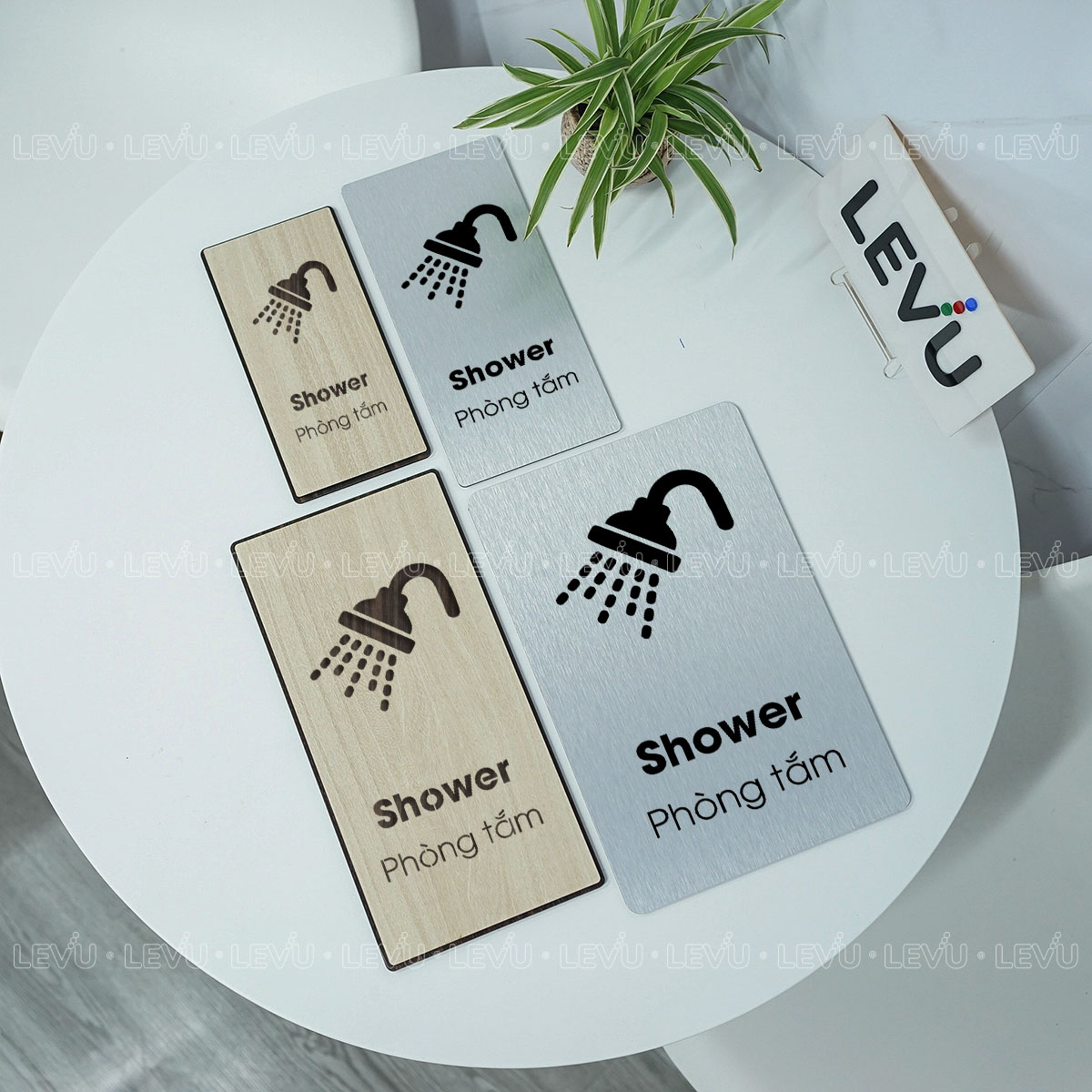 bang hieu trang tri cua phong tam shower levu bg79 6 Bảng hiệu trang trí cửa phòng tắm shower LEVU BG79