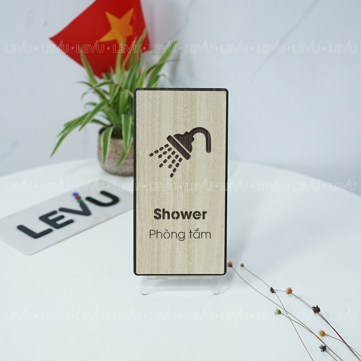 bang hieu trang tri cua phong tam shower levu bg79 8 Bảng hiệu trang trí cửa phòng tắm shower LEVU BG79 - Ảnh 8
