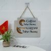 Bảng hiệu treo trang trí quán coffee take alway LEVU BG74