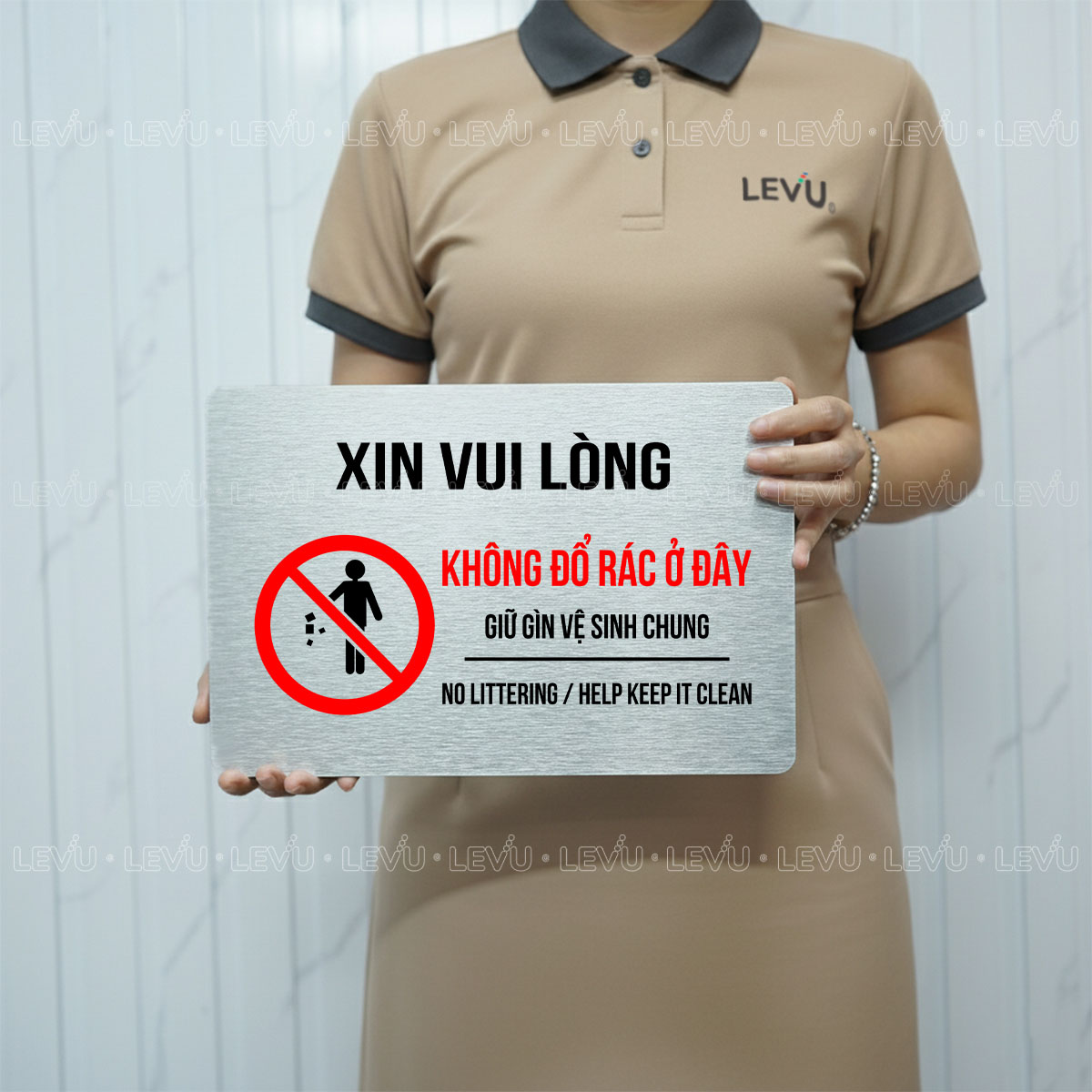 bien bao cam do rac o day vui long giu ve sinh chung levu bg85 2 Biển báo cấm đổ rác ở đây, vui lòng giữ vệ sinh chung LEVU BG85 - Ảnh 7