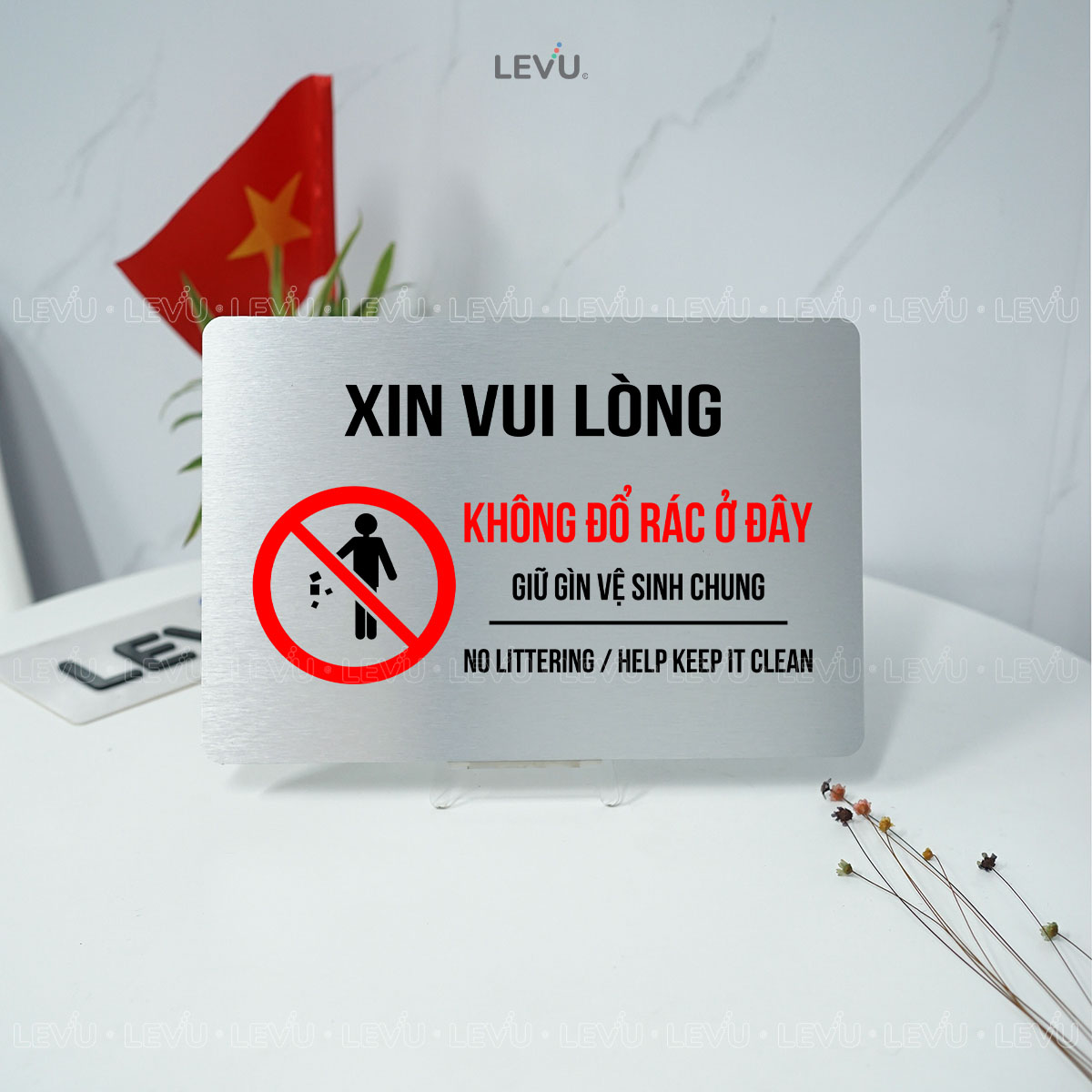 bien bao cam do rac o day vui long giu ve sinh chung levu bg85 3 Biển báo cấm đổ rác ở đây, vui lòng giữ vệ sinh chung LEVU BG85 - Ảnh 12