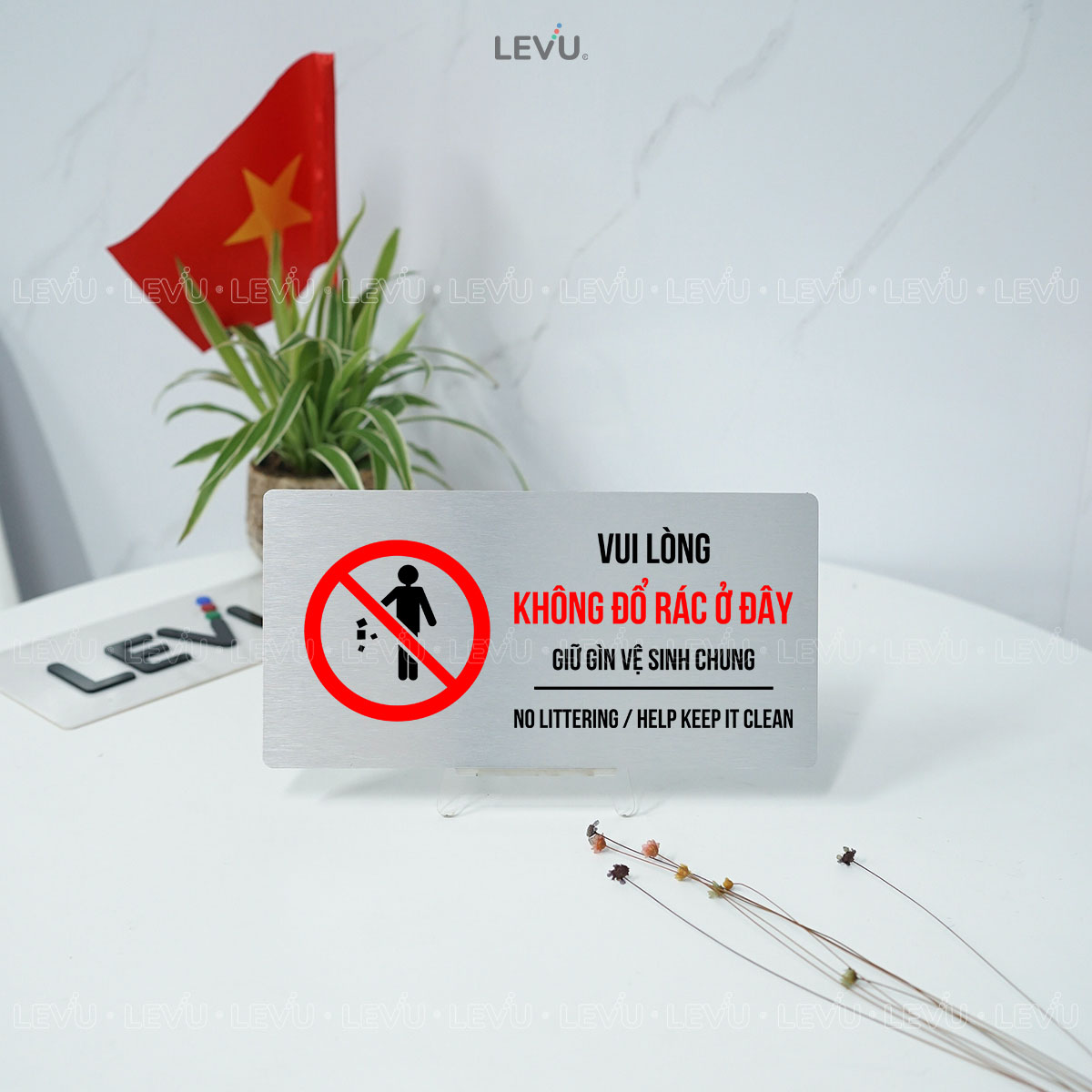 bien bao cam do rac o day vui long giu ve sinh chung levu bg85 5 Biển báo cấm đổ rác ở đây, vui lòng giữ vệ sinh chung LEVU BG85 - Ảnh 11