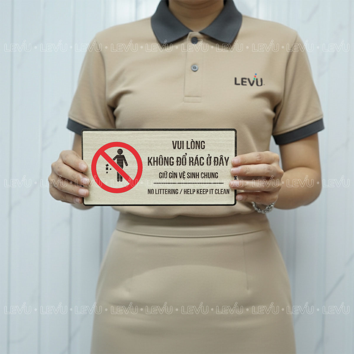 bien bao cam do rac o day vui long giu ve sinh chung levu bg85 8 Biển báo cấm đổ rác ở đây, vui lòng giữ vệ sinh chung LEVU BG85 - Ảnh 2