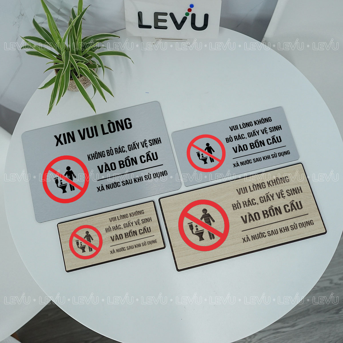 bien bao vui long khong bo rac vao bon cau decor toilet levu bg84 7 Biển báo vui lòng không bỏ rác vào bồn cầu décor toilet LEVU BG84