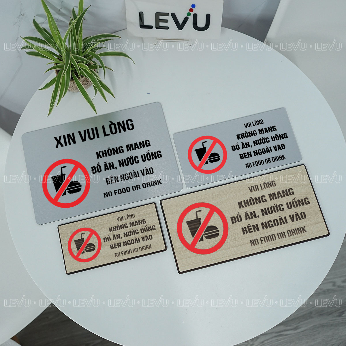 bien bao vui long khong mang do an ben ngoai vao levu bg87 7 Biển báo vui lòng không mang đồ ăn bên ngoài vào LEVU BG87