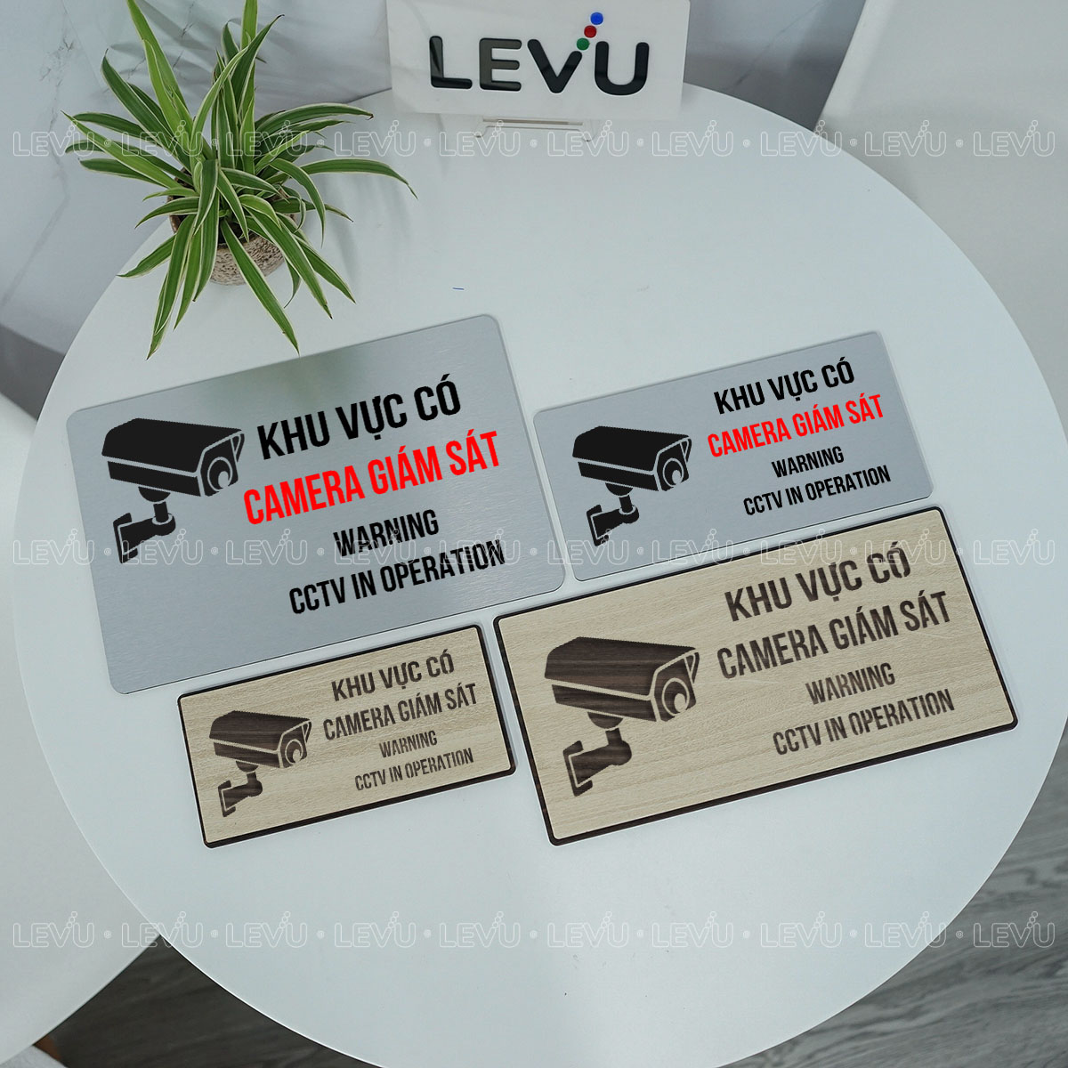 bien canh bao chu y khu vuc co camera giam sat levu bg92 6 Biển cảnh báo chú ý khu vực có camera giám sát LEVU BG92