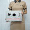 Biển nhắc nhở quý khách có quên gì không dán tường trang trí LEVU BG90 chất liệu nhôm alu in uv