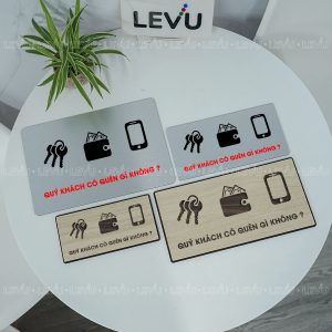 Biển nhắc nhở quý khách có quên gì không dán tường trang trí LEVU BG90